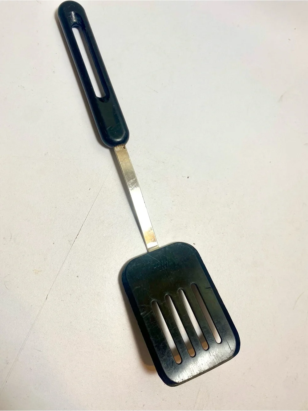 Vintage Bonny USA Slotted Spatula Turner Black Nylon Kitchen